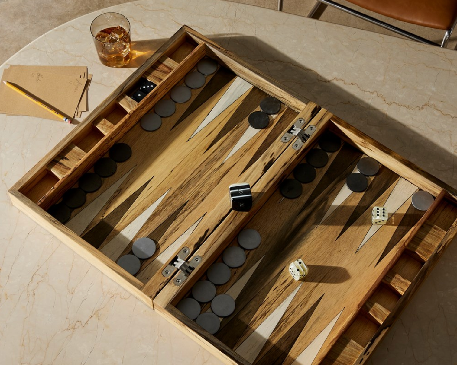 Ochre Backgammon Set