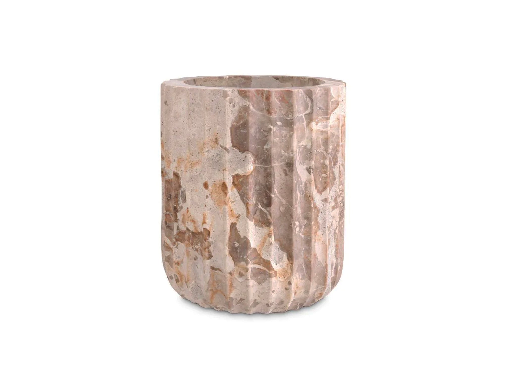 Fluted Marble Vase