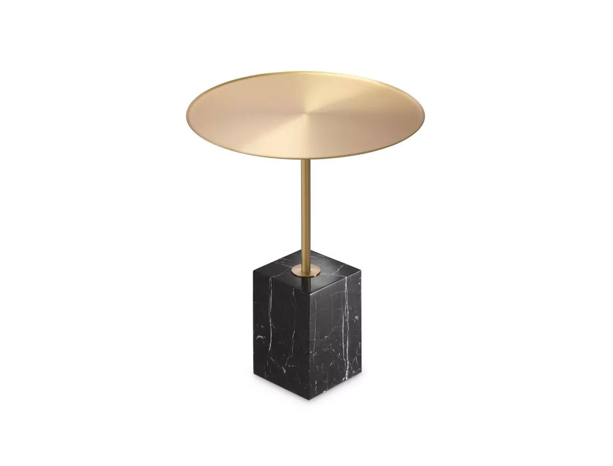 Icons Side Table, Black Marble